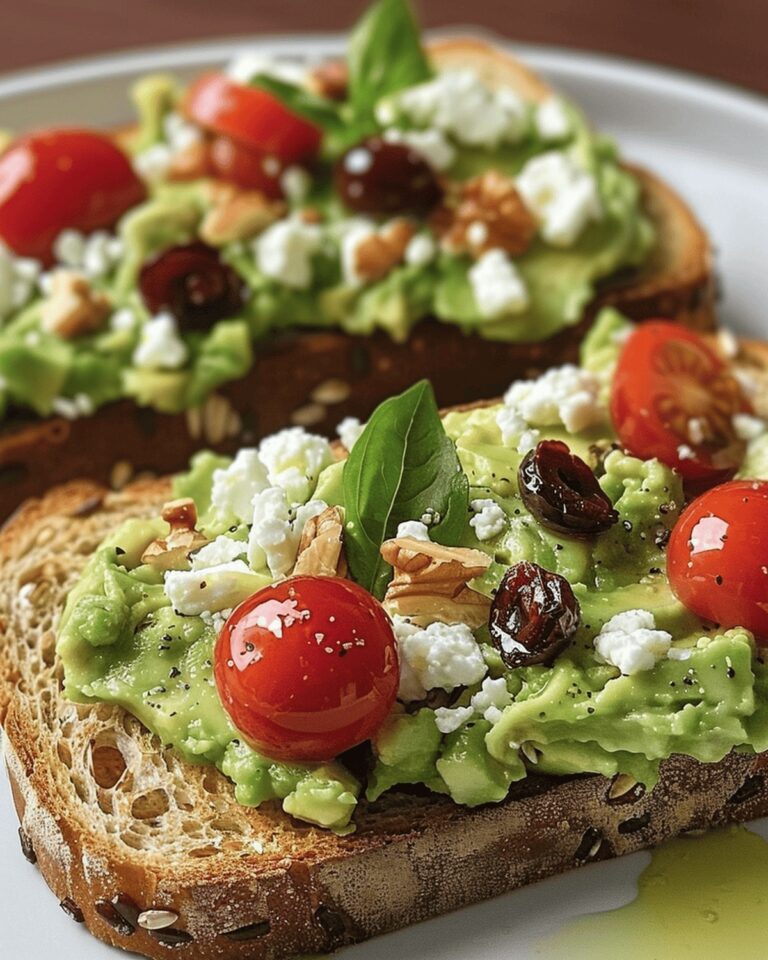 Crispy Avocado Feta Toast Extravaganza Recipe