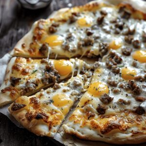 Gourmet Morning Delight Pizza Recipe