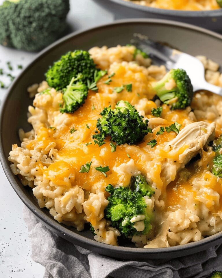 Cheesy Broccoli Chicken and Rice Casserole Recipe