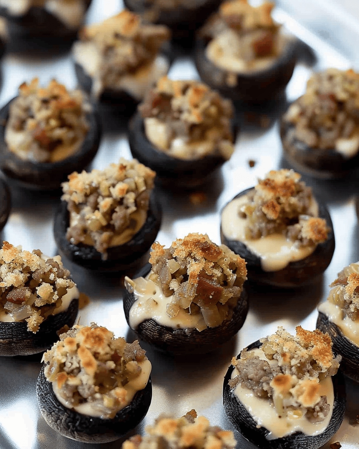Sausage Cream Cheese Stuffed Mushrooms Recipe