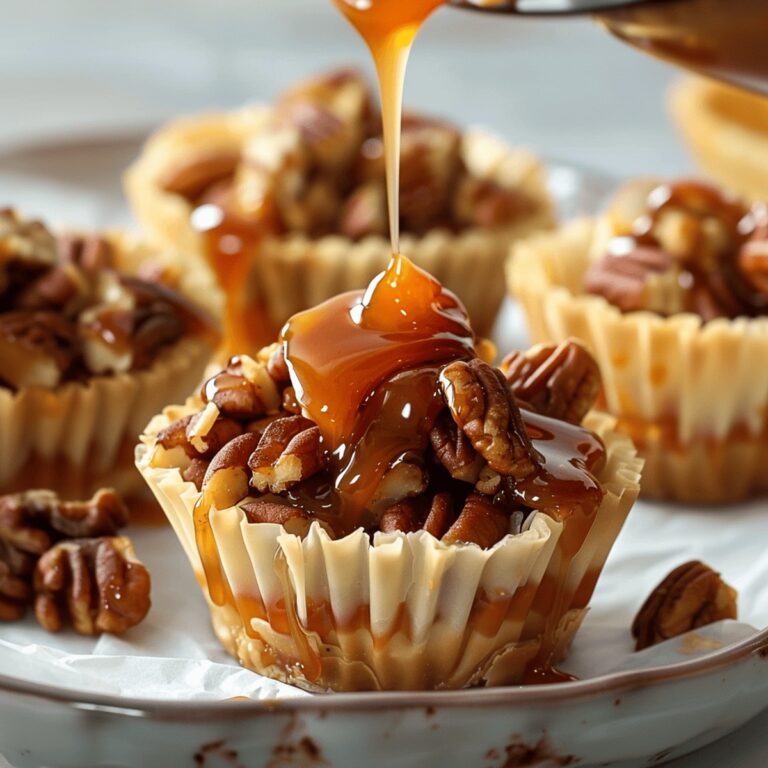 Gooey Pecan Caramel Baklava Cups Recipe