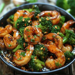 Sizzling Shrimp And Broccoli Stir Fry In Garlic Sauce Recipe
