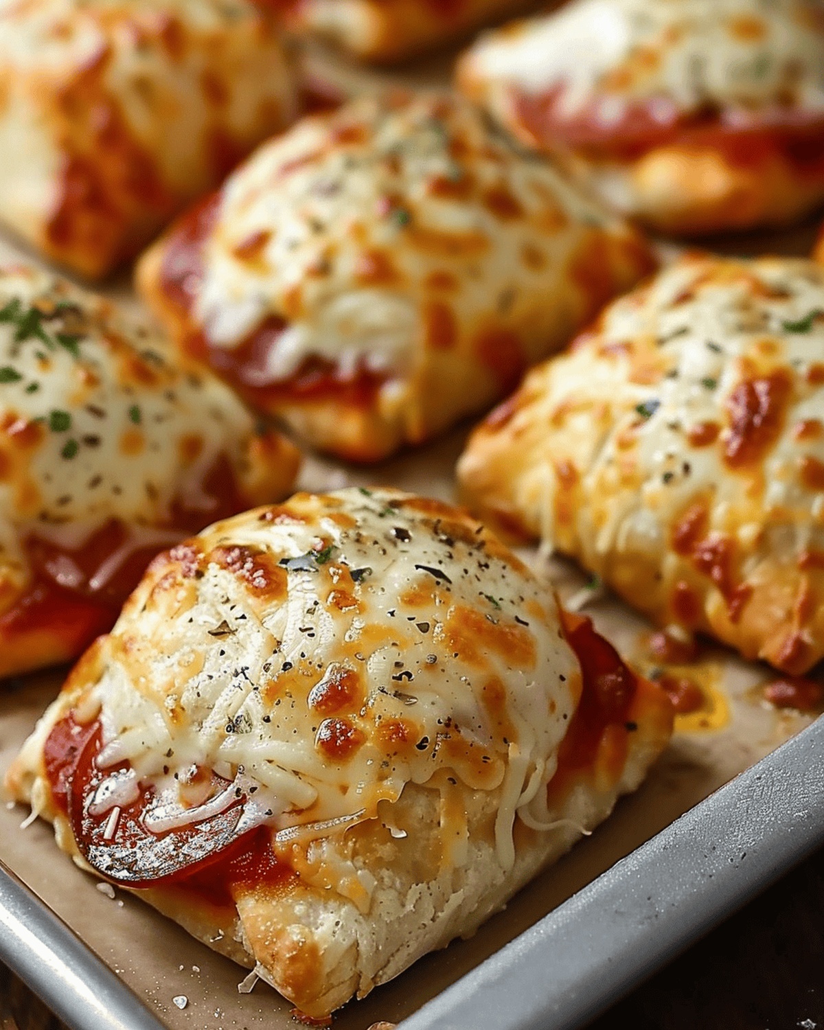Cheesy Pepperoni Pizza Pockets Recipe