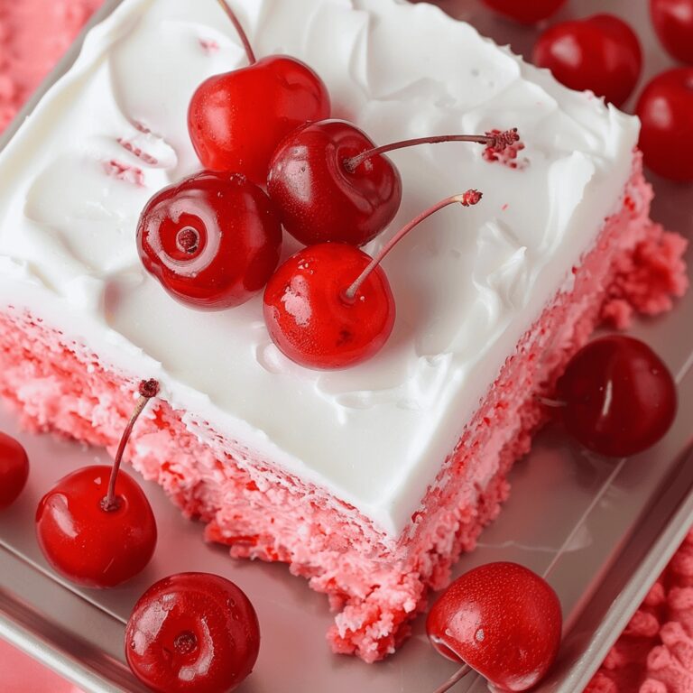 Festive Cherry Jubilee Sheet Cake Recipe