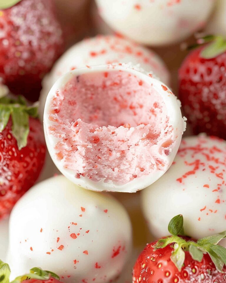 Divine White Chocolate Strawberry Bliss Truffles Recipe