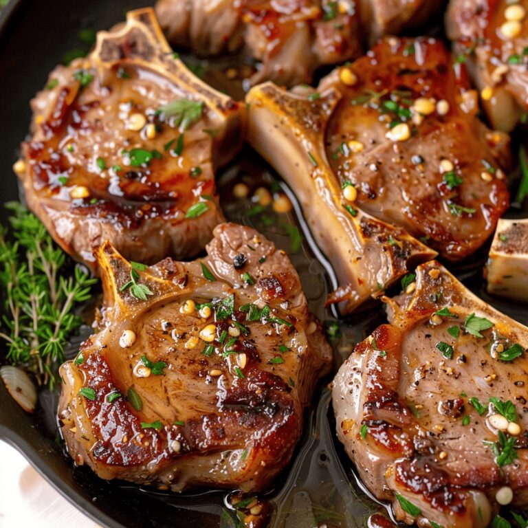 Succulent Garlic Butter Lamb Chops Recipe