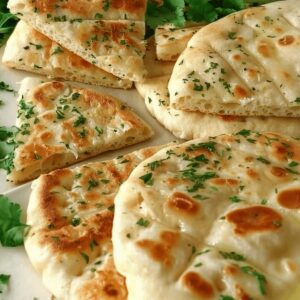 Aromatic Garlic Coriander Flatbreads Recipe