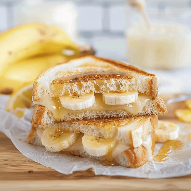 Sweet Honey Banana Grilled Cheese Sandwich Recipe