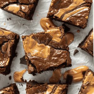 Fudgy Peanut Butter Swirl Brownies Recipe