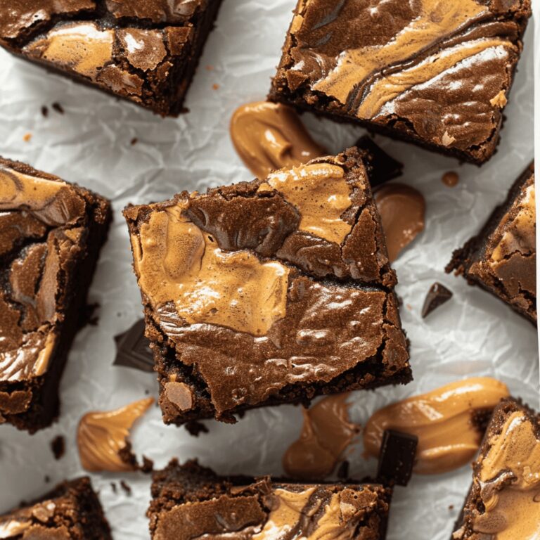 Fudgy Peanut Butter Swirl Brownies Recipe