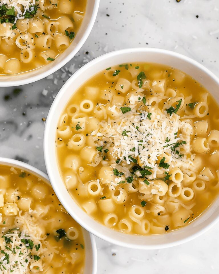 Parmesan Pasta Soup Recipe