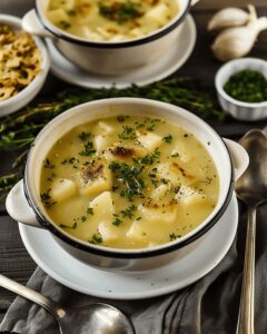 Roasted Garlic Potato Soup Recipe