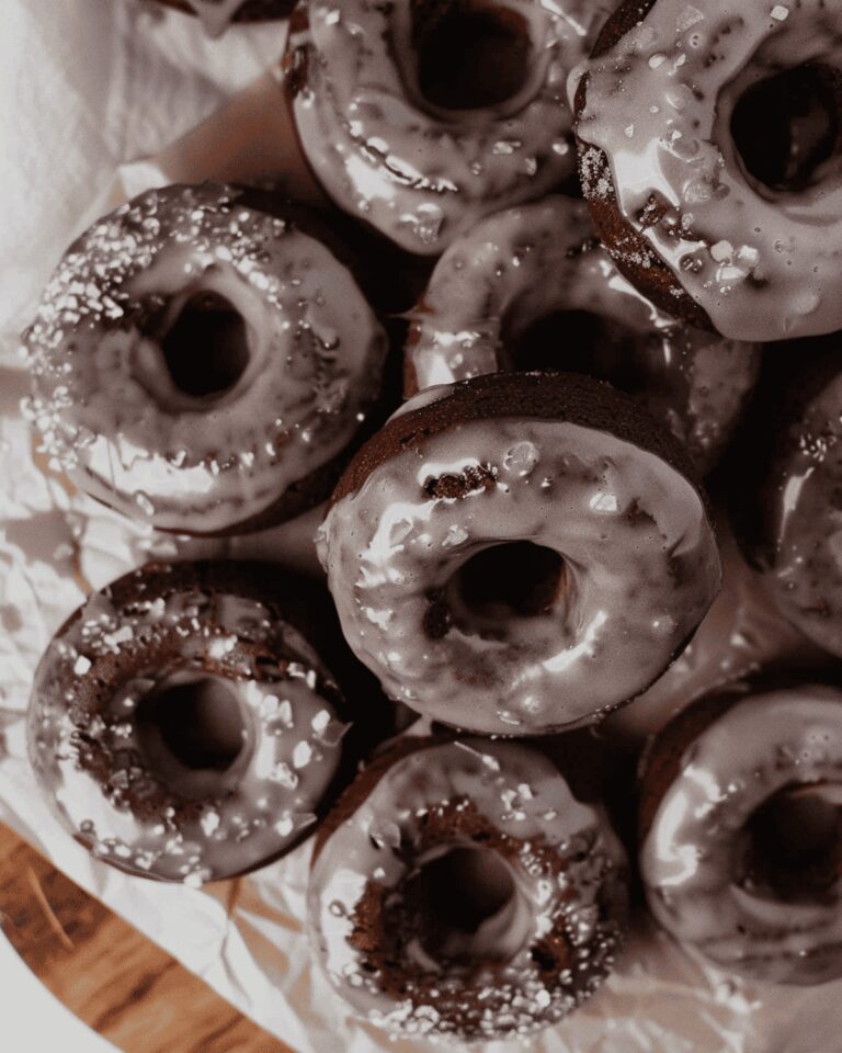 Glazed Chocolate Cake Doughnuts Recipe