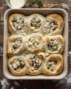 Pesto Feta Rolls Recipe