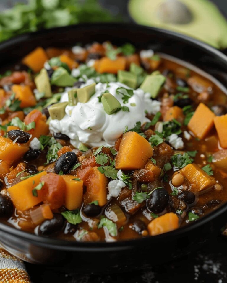 Crock Pot Sweet Potato Black Bean Chili Recipe
