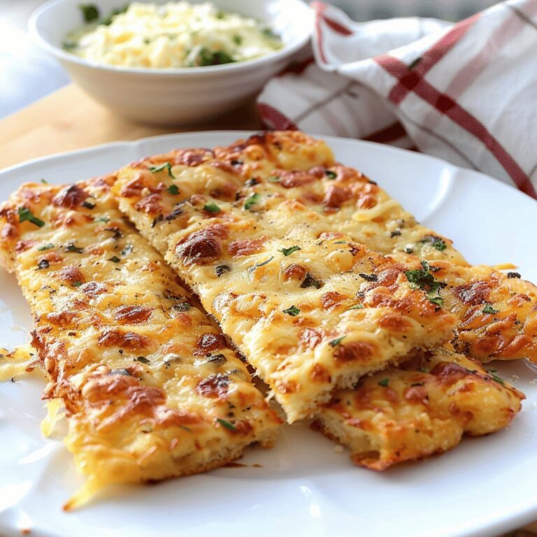 Crispy Keto Cheesy Garlic Breadsticks Recipe