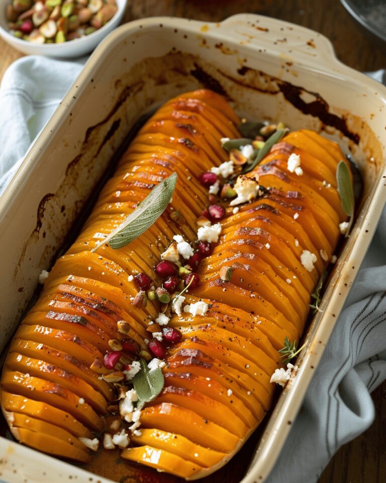 Crispy Hasselback Butternut Squash Recipe