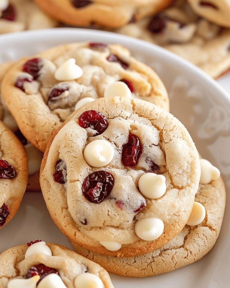 Festive Cranberry Bliss White Chocolate Cookies Recipe