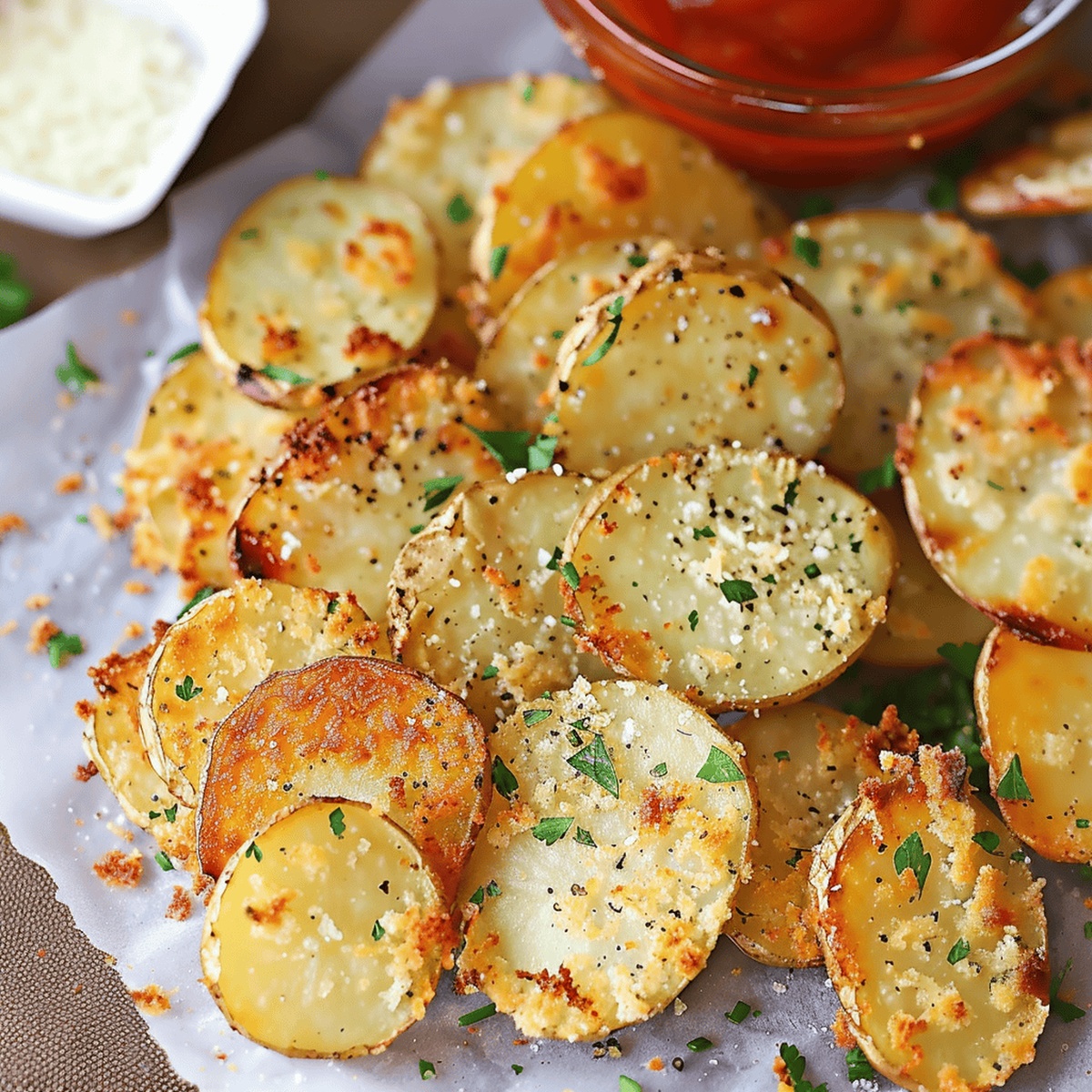 Crispy Parmesan Roasted Potatoes Recipe