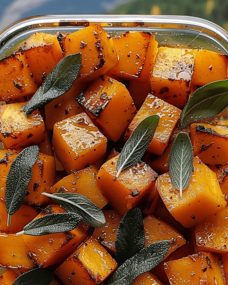 Spicy Maple Glazed Butternut Squash With Crispy Sage Recipe