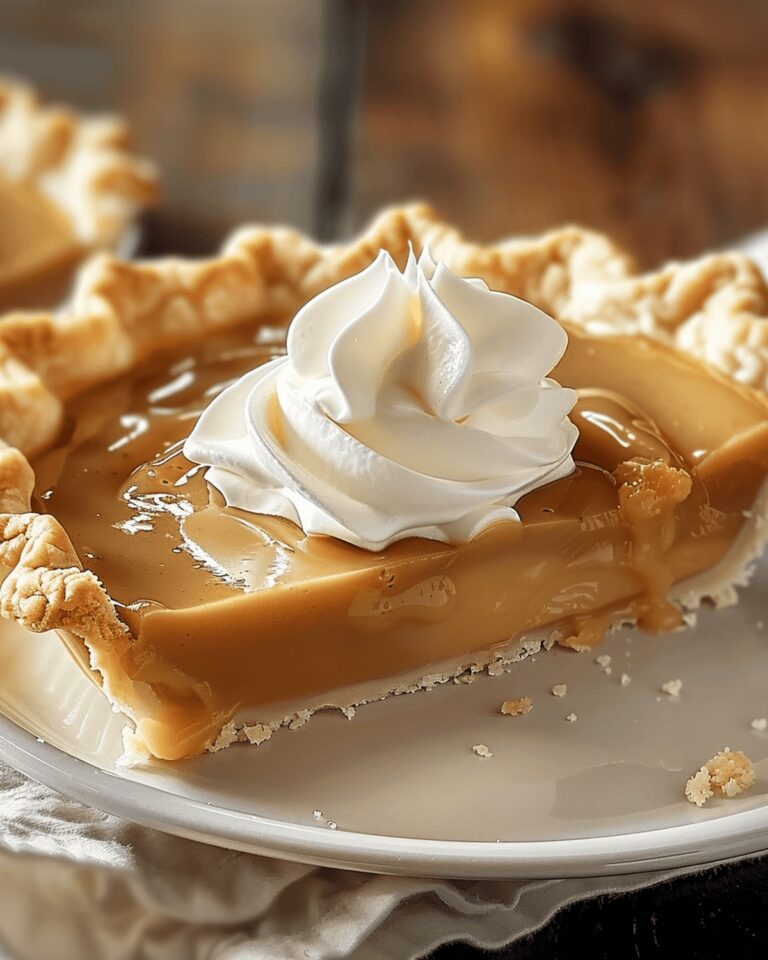 Velvety Butterscotch Delight Pie Recipe