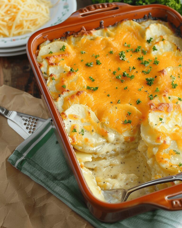 Velvety Cheesy Potato Bake Recipe