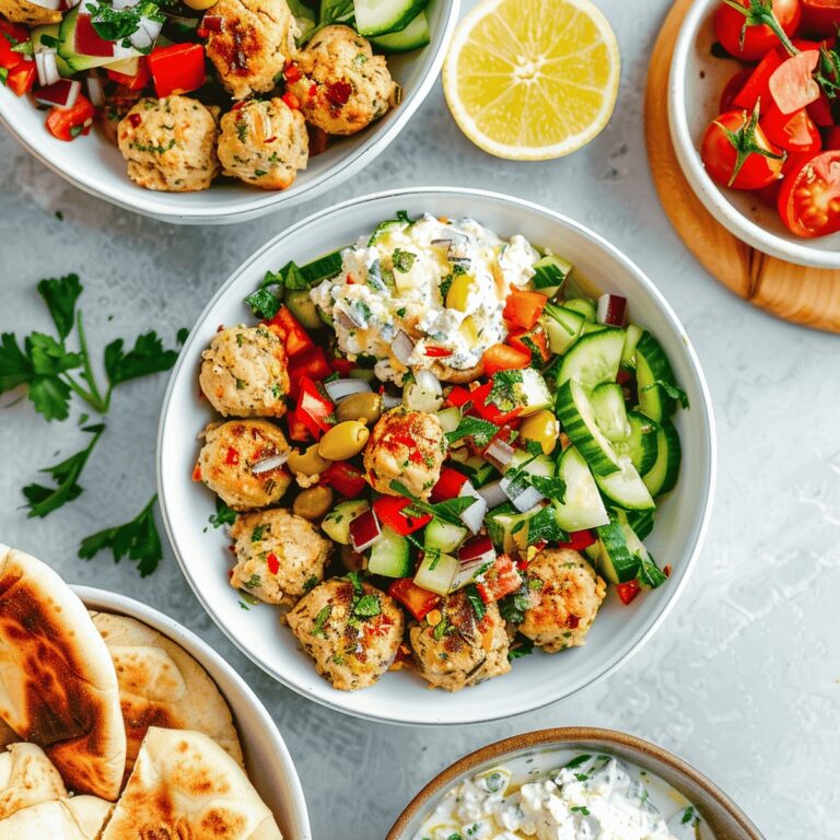 Mediterranean Chicken Meatballs Recipe