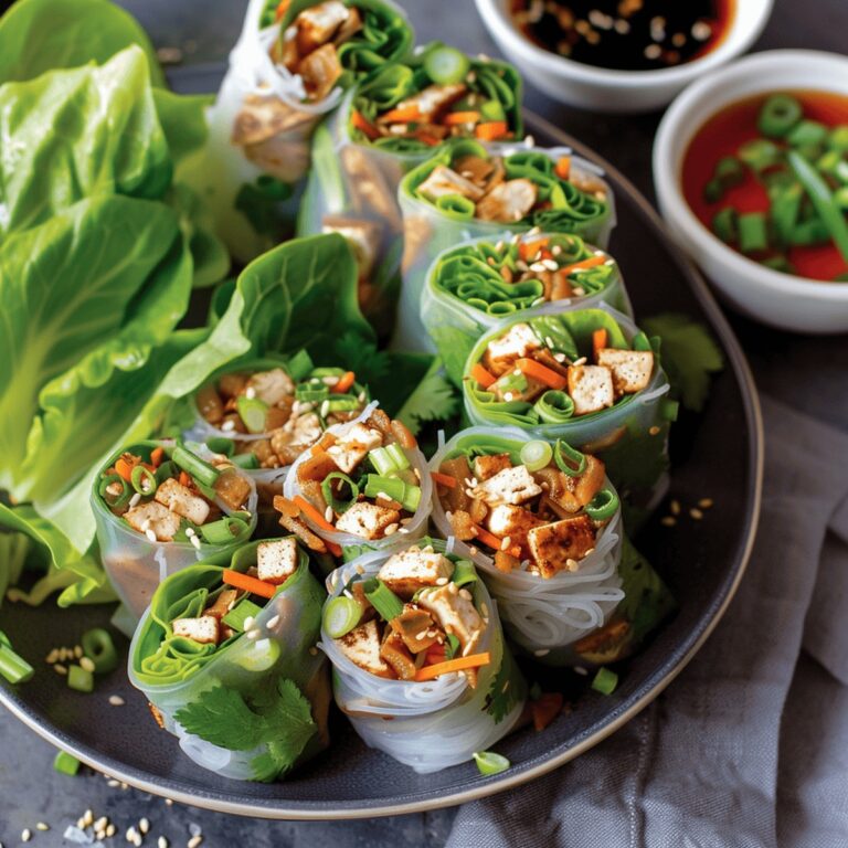 Vibrant Lettuce Wrap Summer Rolls Recipe