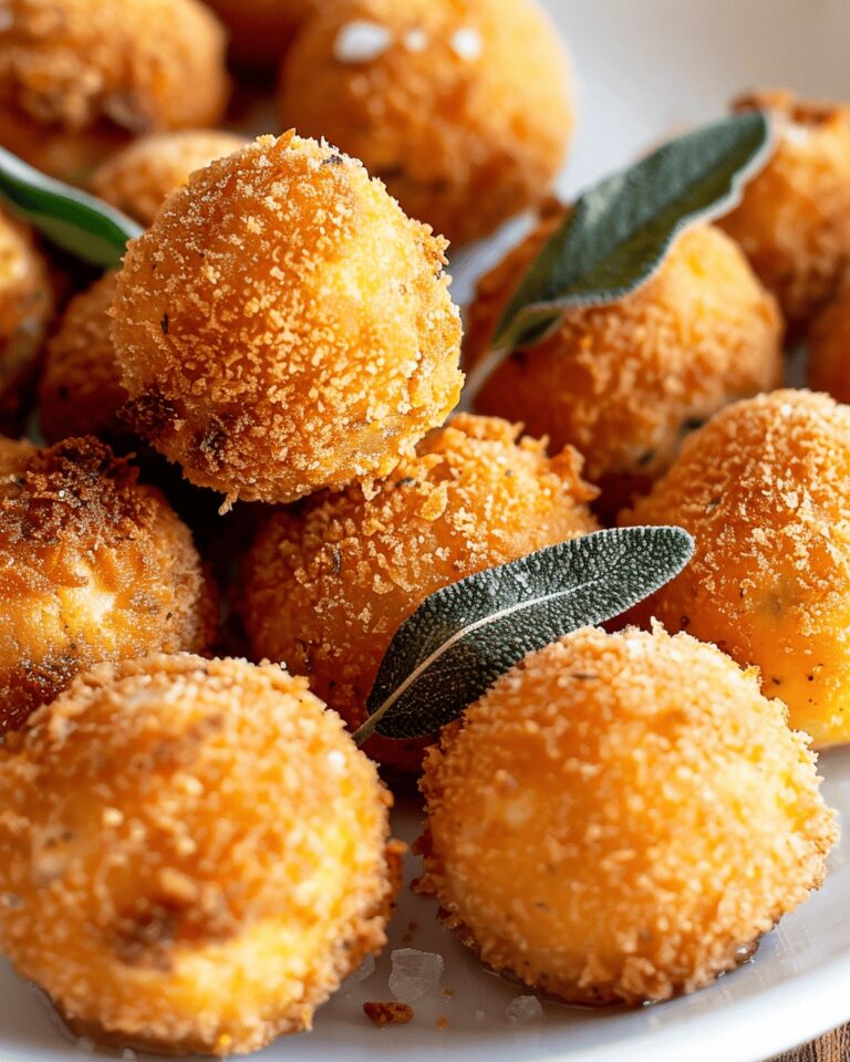 Fried Pumpkin Goat Cheese Balls Recipe