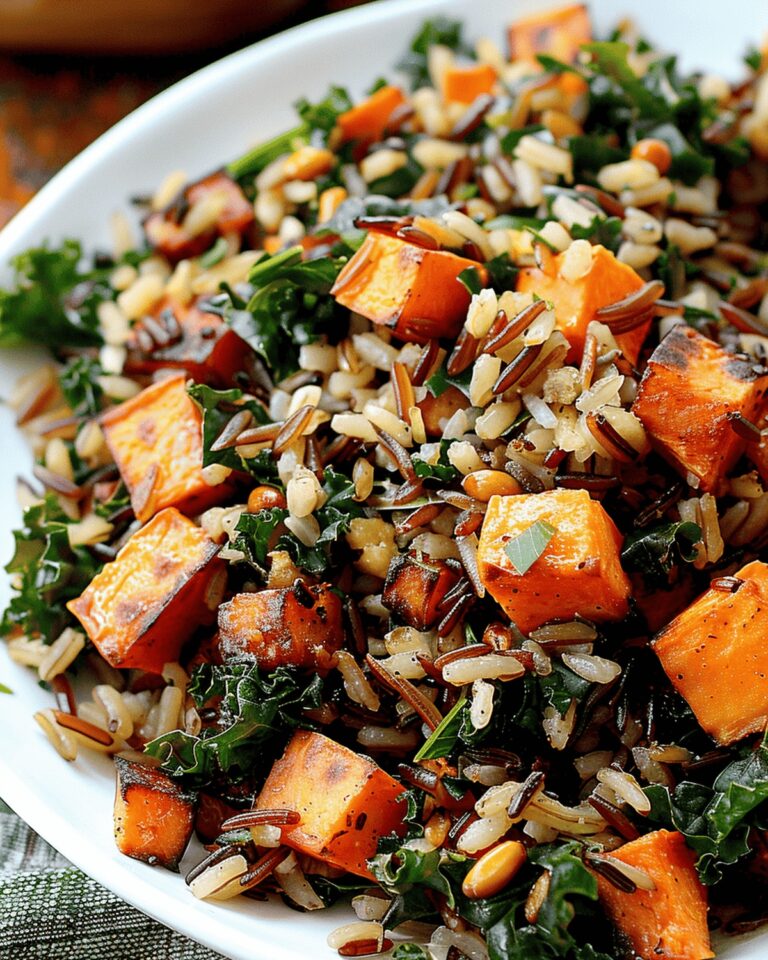 Caramelized Sweet Potato And Kale Fried Wild Rice Recipe