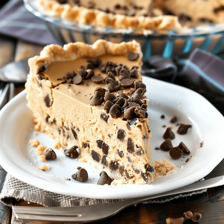 Indulgent Chocolate Chip Peanut Butter Pie Recipe