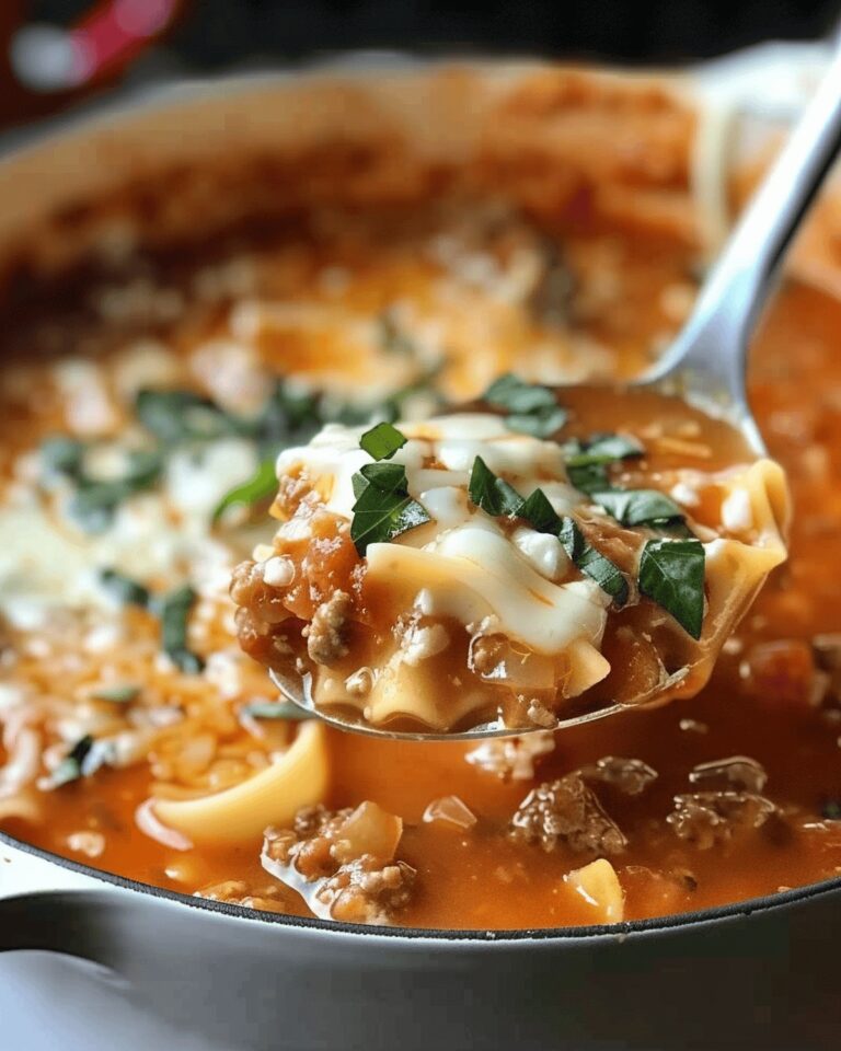Lasagna Soup Delight Recipe