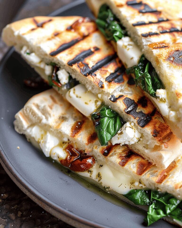 Mozzarella and Feta Pita Grilled Cheese Recipe