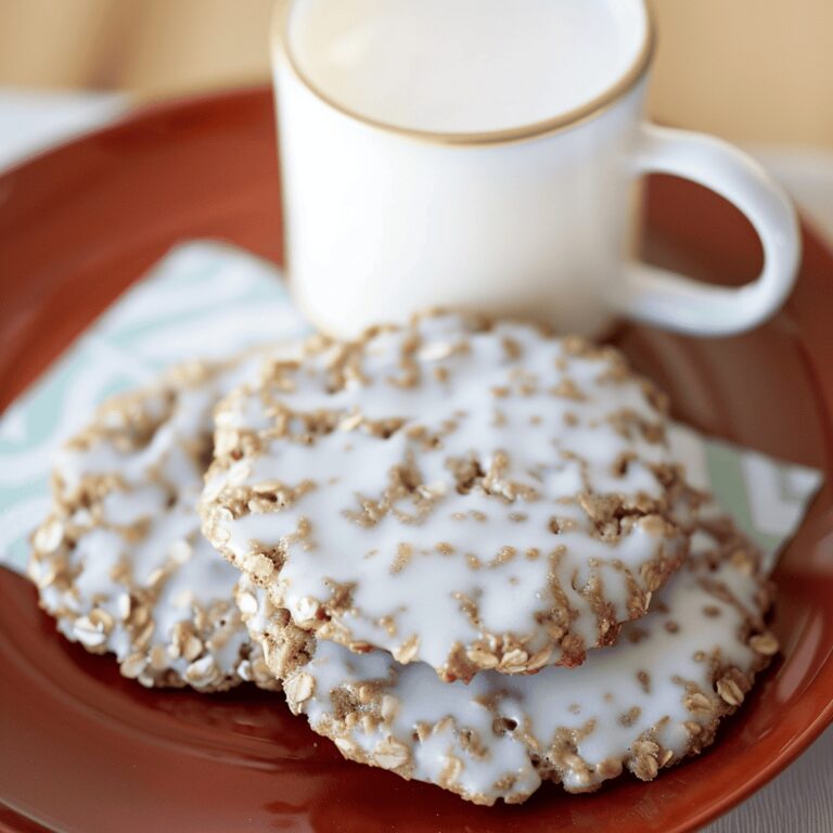 Iced Oatmeal Cookies Recipe