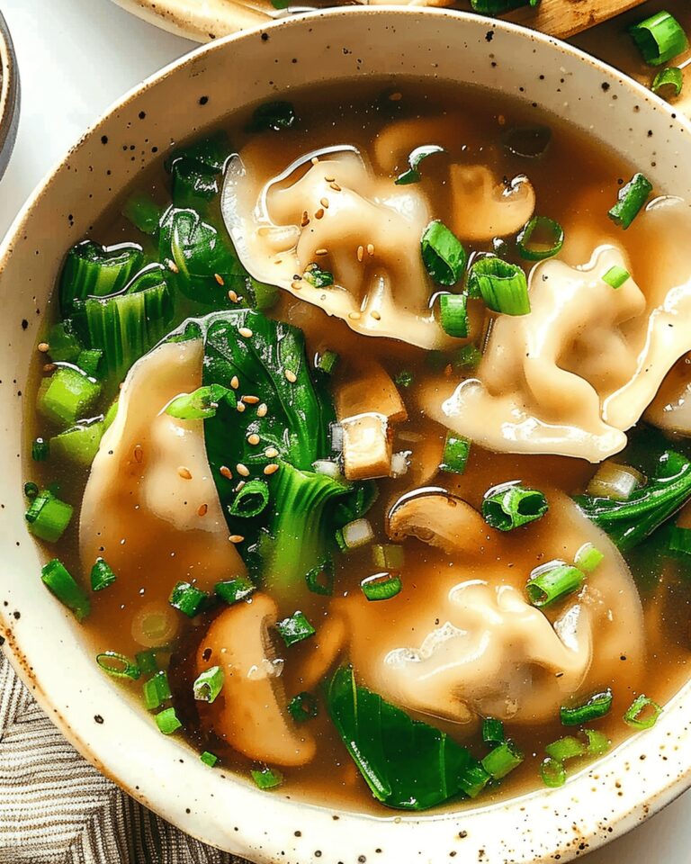 Shiitake & Bok Choy Soup Recipe