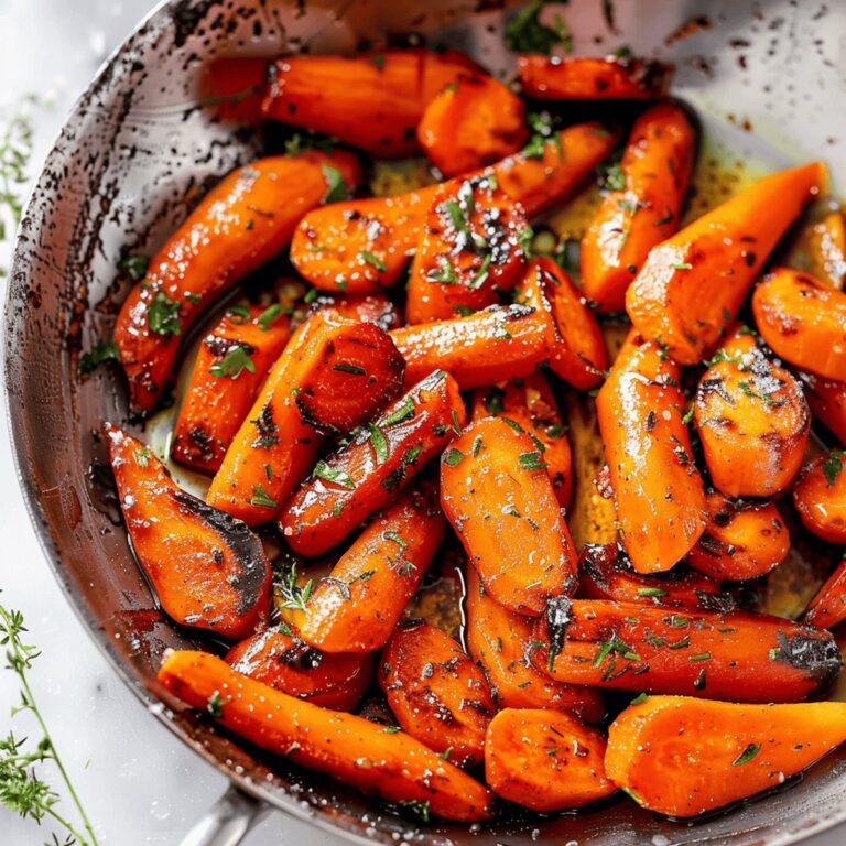 Sweet Honey Garlic Butter Roasted Carrots Recipe