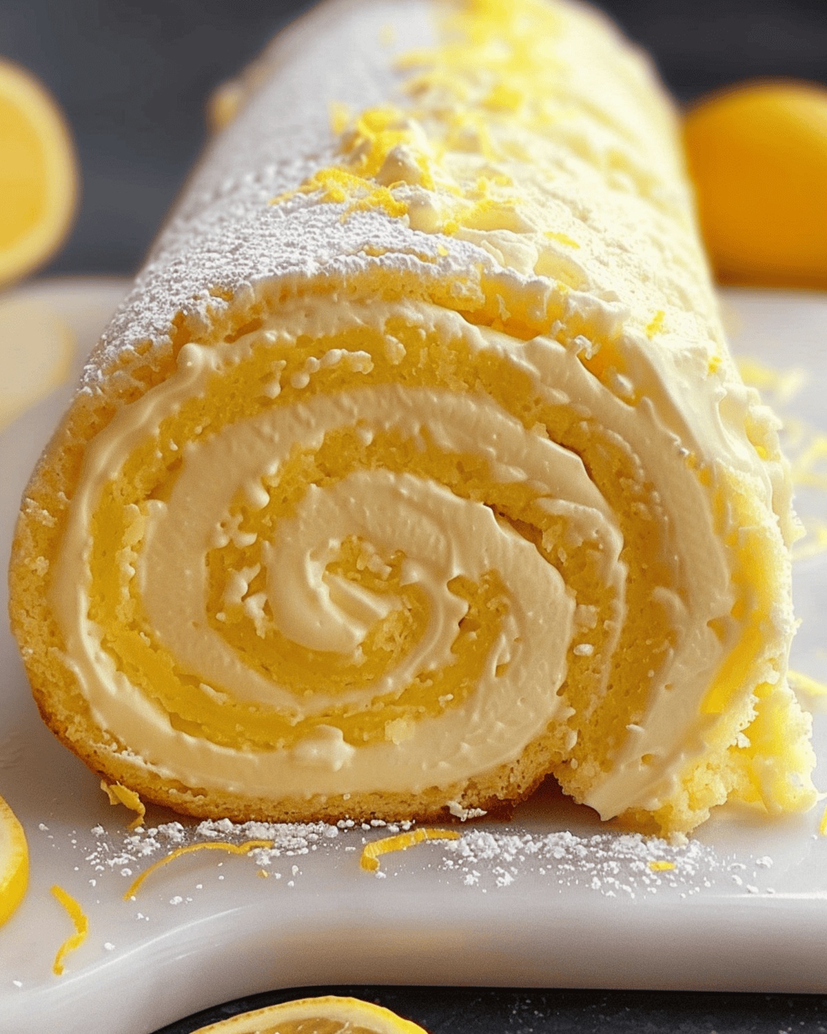 Lemon Cream Swiss Roll Delight Recipe