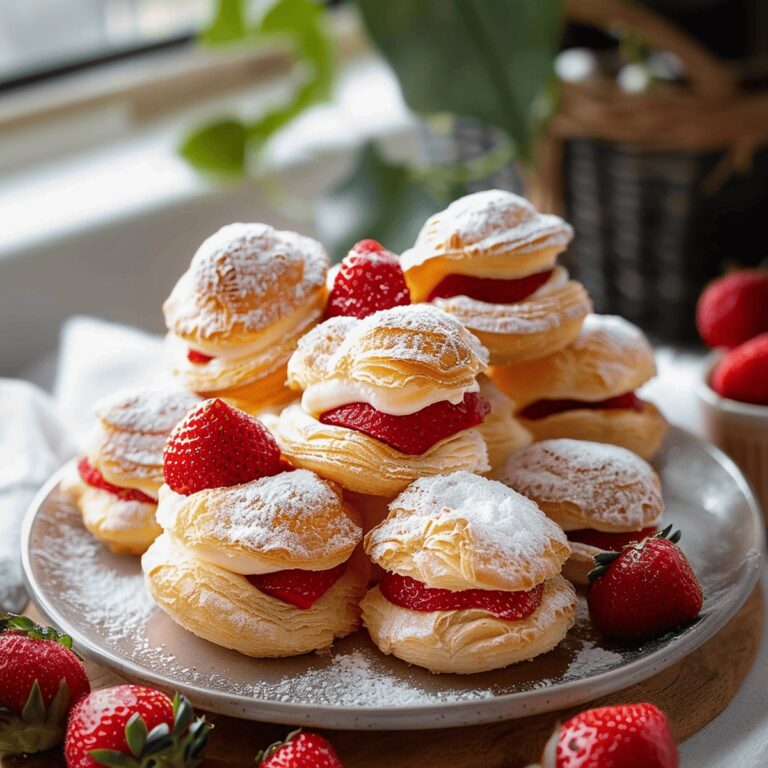 Heavenly Strawberry Cream Puffs Recipe