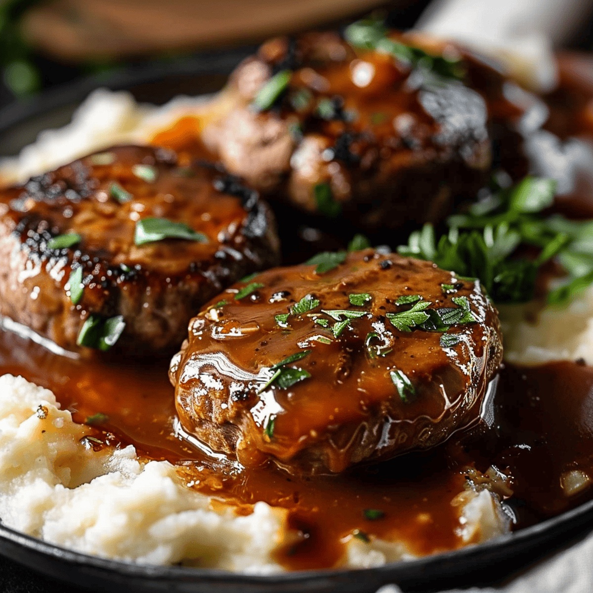 Hearty Slow Cooker Salisbury Steak Recipe