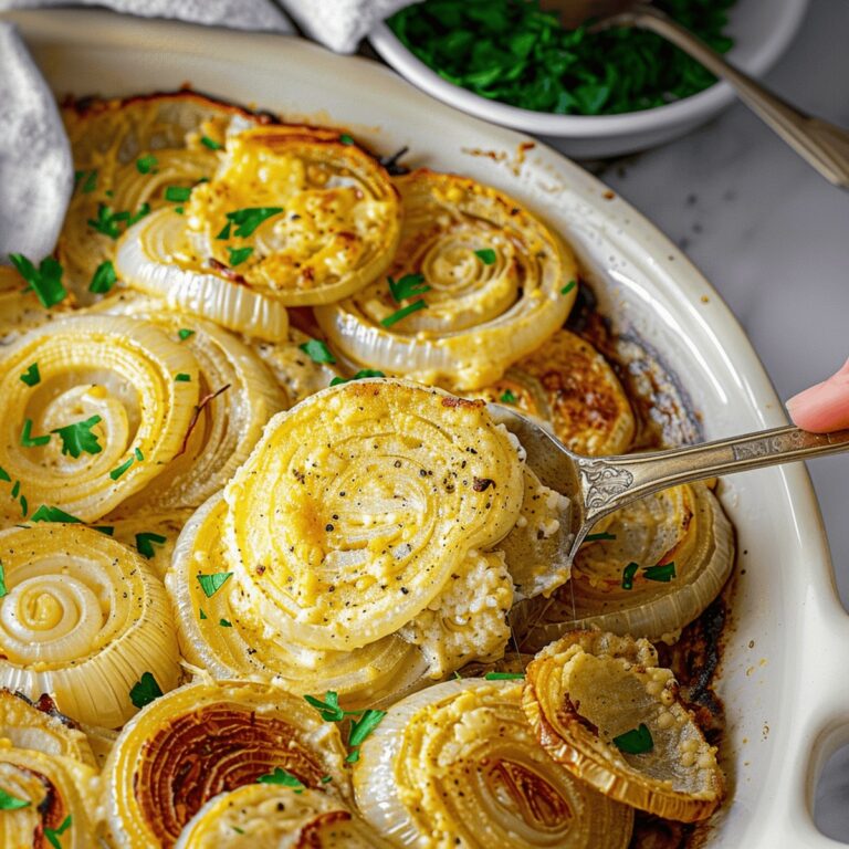 Golden Parmesan Creamed Onions Recipe