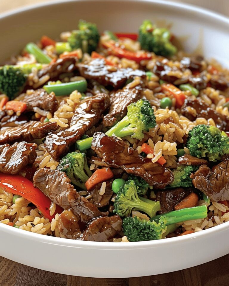 Tantalizing Beef Delight With Zestful Fried Rice Recipe