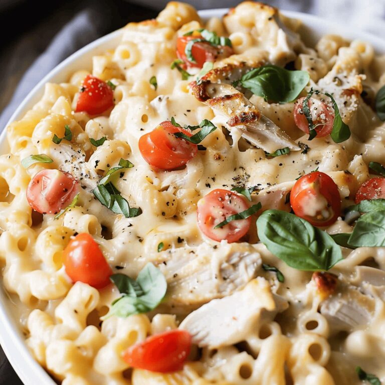 Sumptuous Chicken Caprese Macaroni And Cheese Recipe