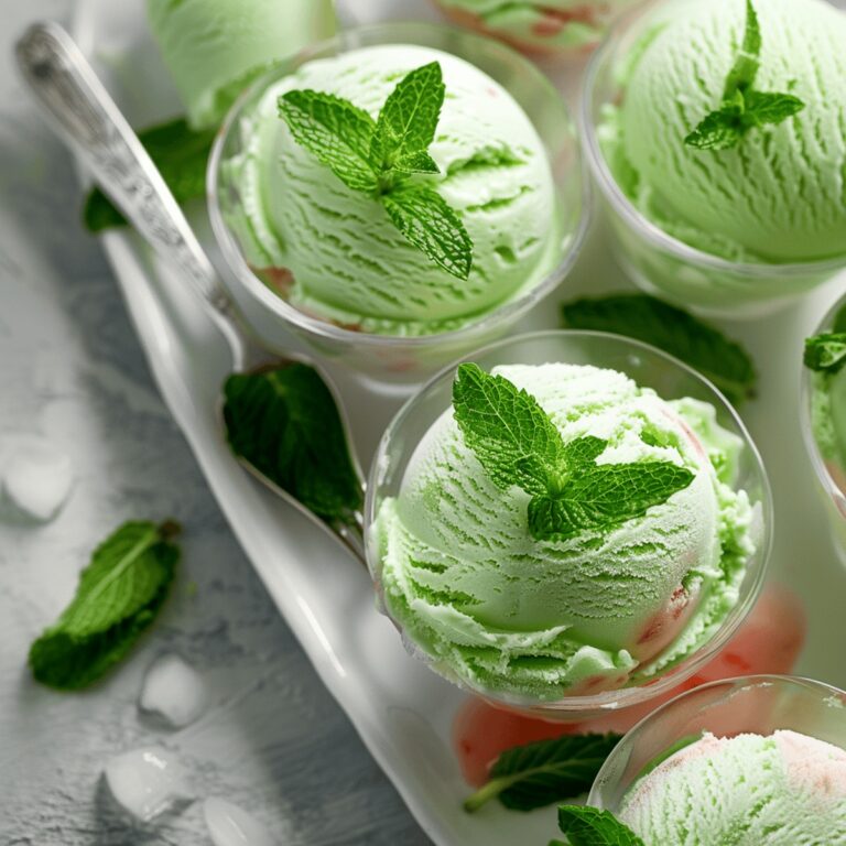 Fresh Mint Ice Cream Recipe