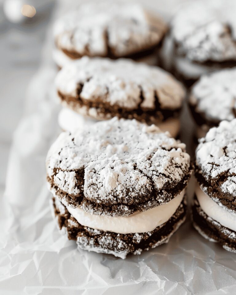 Gingerbread Crinkle Cookie Sandwiches Recipe