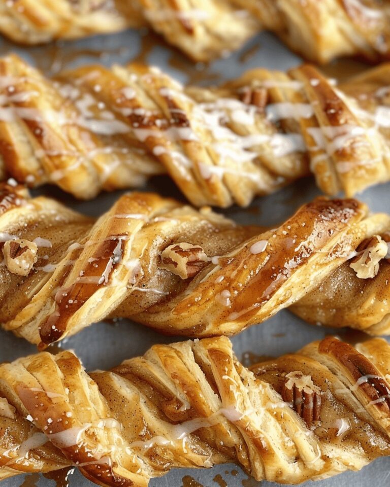 Maple Pecan Crescent Cinnamon Twists Recipe