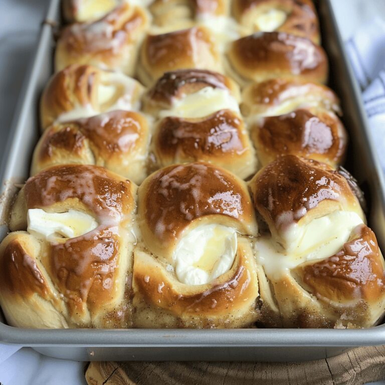Pillowy Cinnamon Cream Cheese Stuffed Sweet Rolls Recipe
