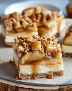 Tempting Salted Caramel Apple Cream Cheese Bars Recipe