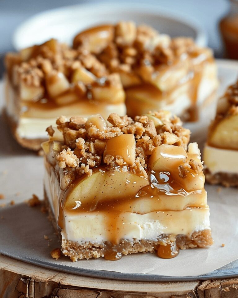 Tempting Salted Caramel Apple Cream Cheese Bars Recipe