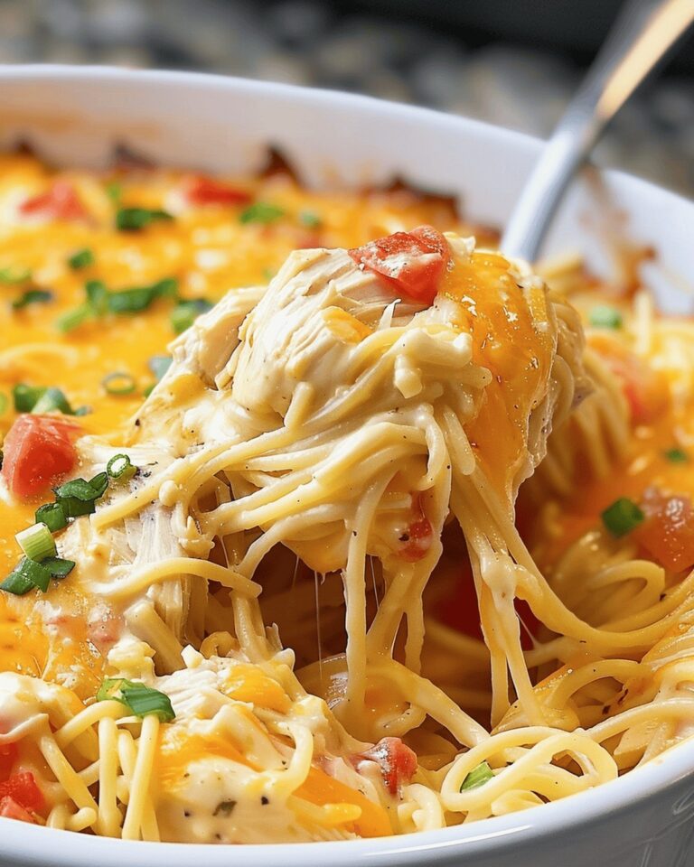 Gooey Chicken Spaghetti Bake Recipe