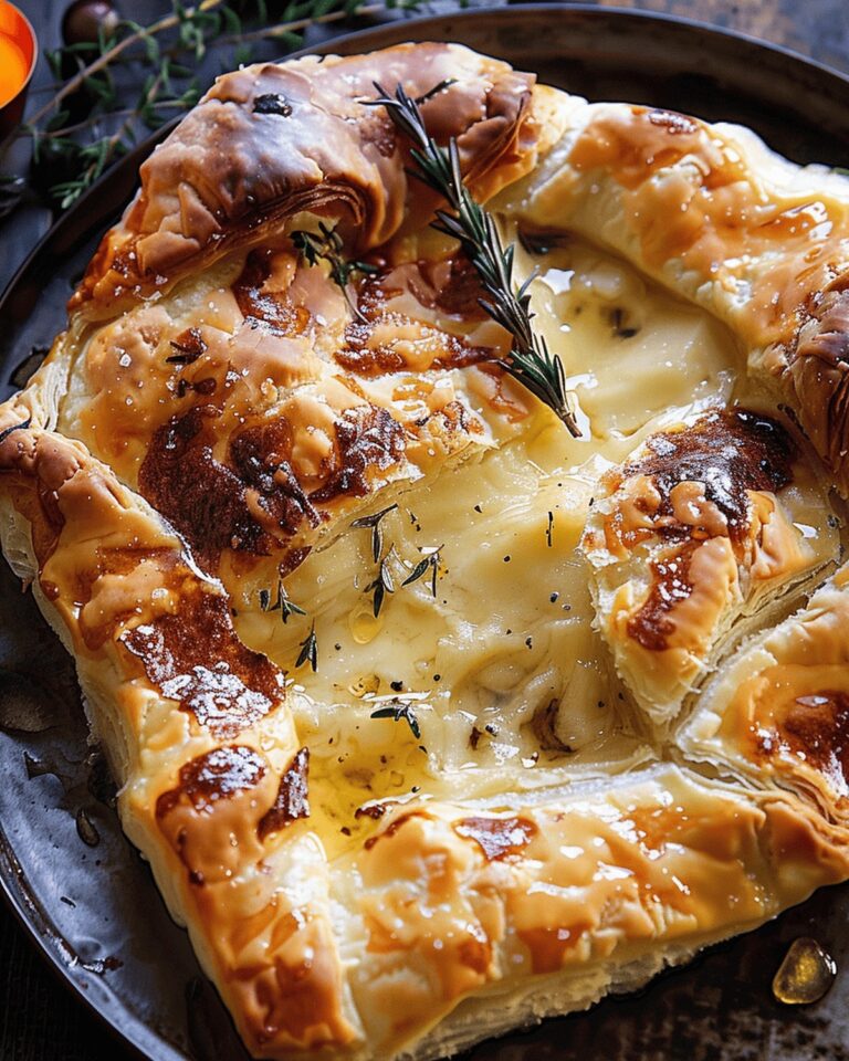 Baked Gruyre in Pastry with Rosemary and Garlic Recipe